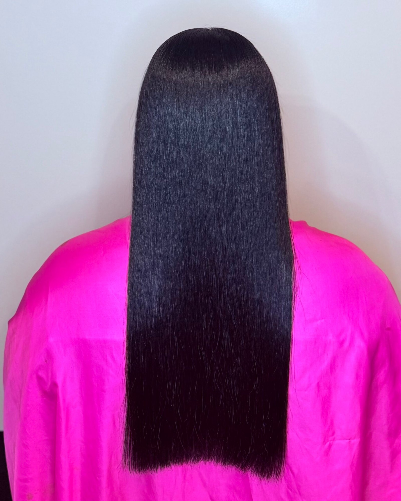 Finished silk press hairstyle